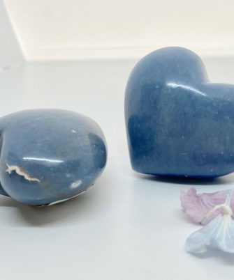 Alternative view of Angelite Heart 4-5 cm