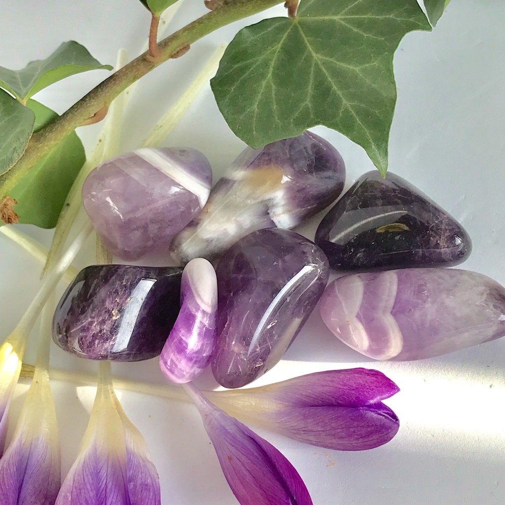 Amethyst Chevron Tumbled