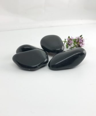 Alternative view of Black Obsidian Tumbled