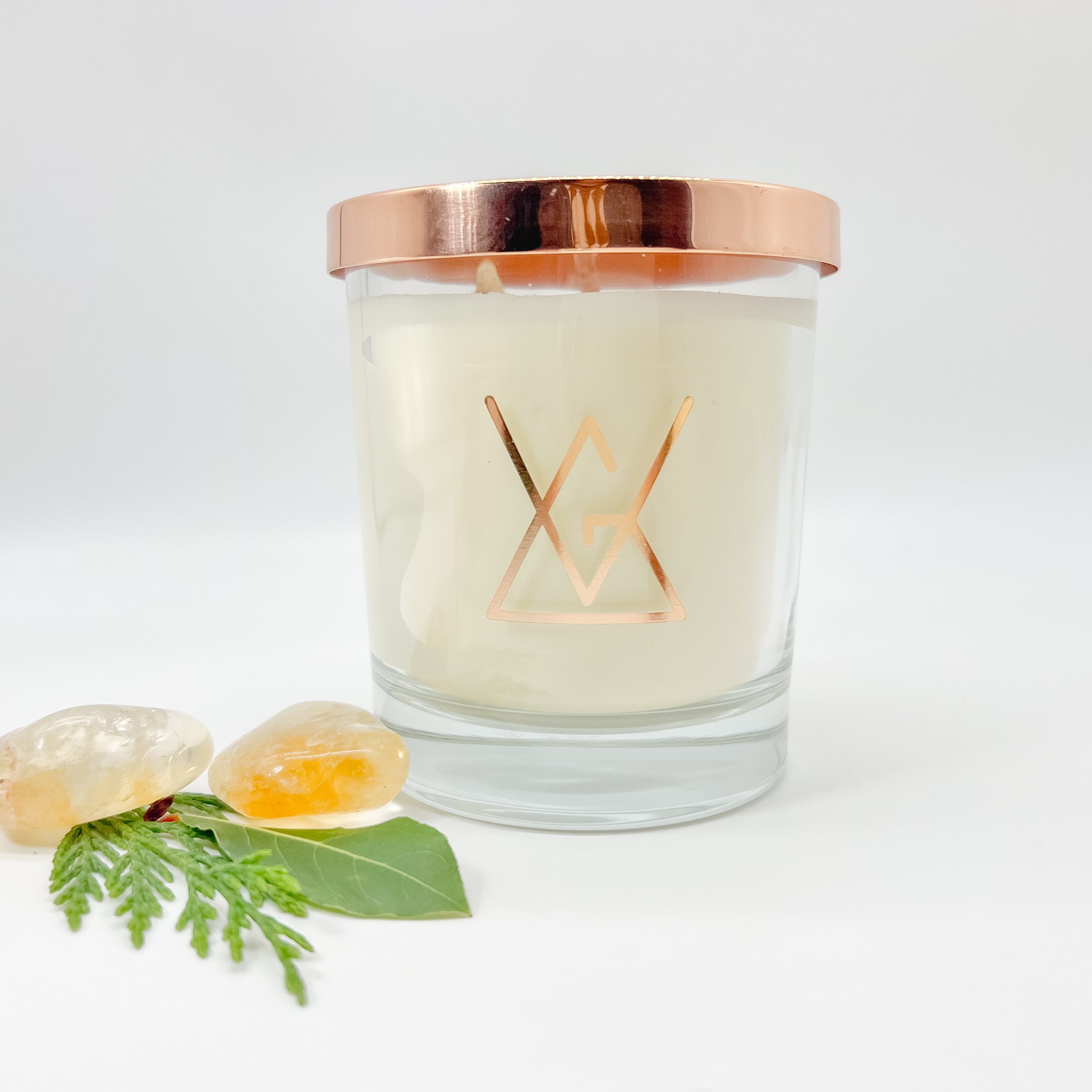 Citrus Citrine Aromatherapy Candle - Image 2