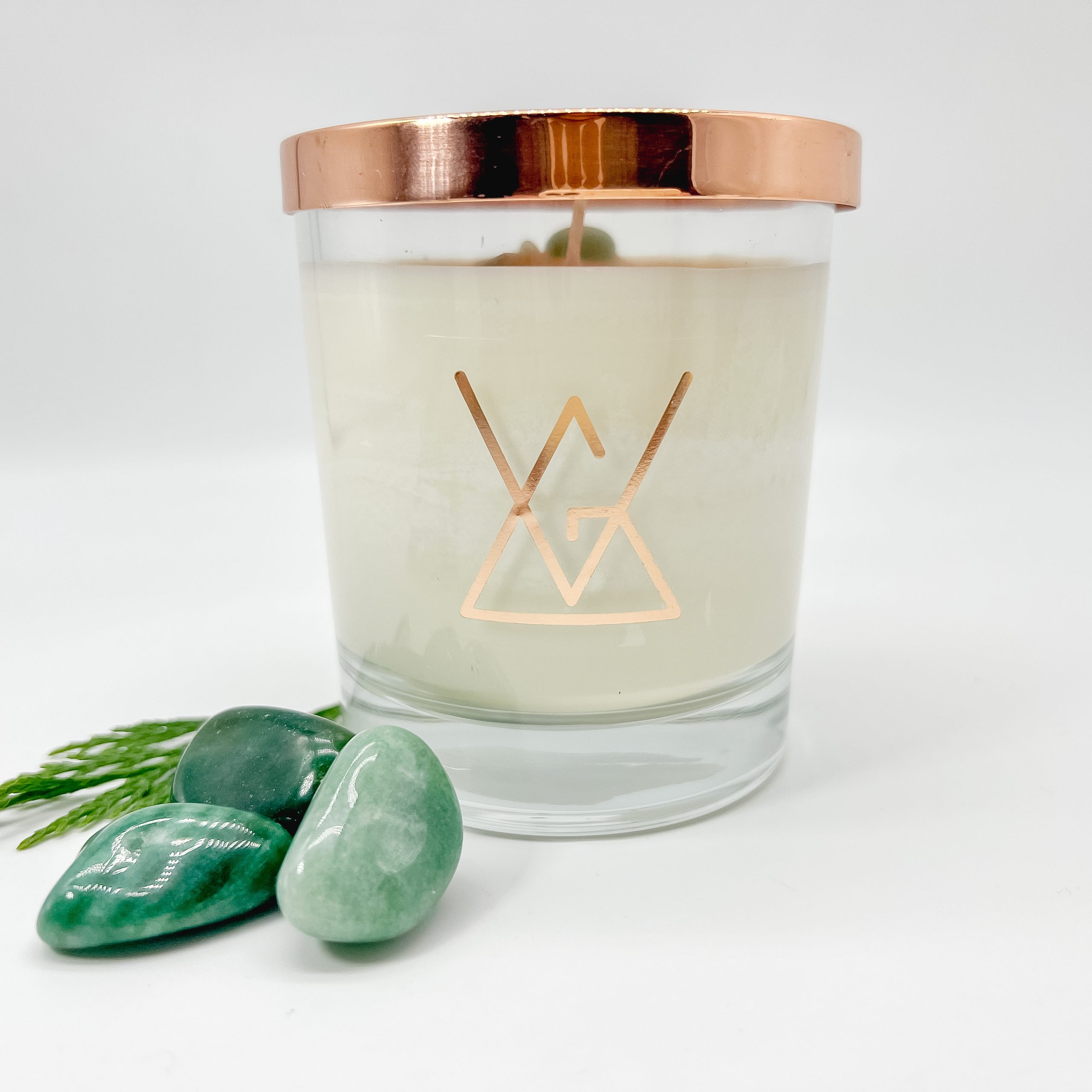 Nature's Power with Green Aventurine Aromatherapy Candle - Image 2
