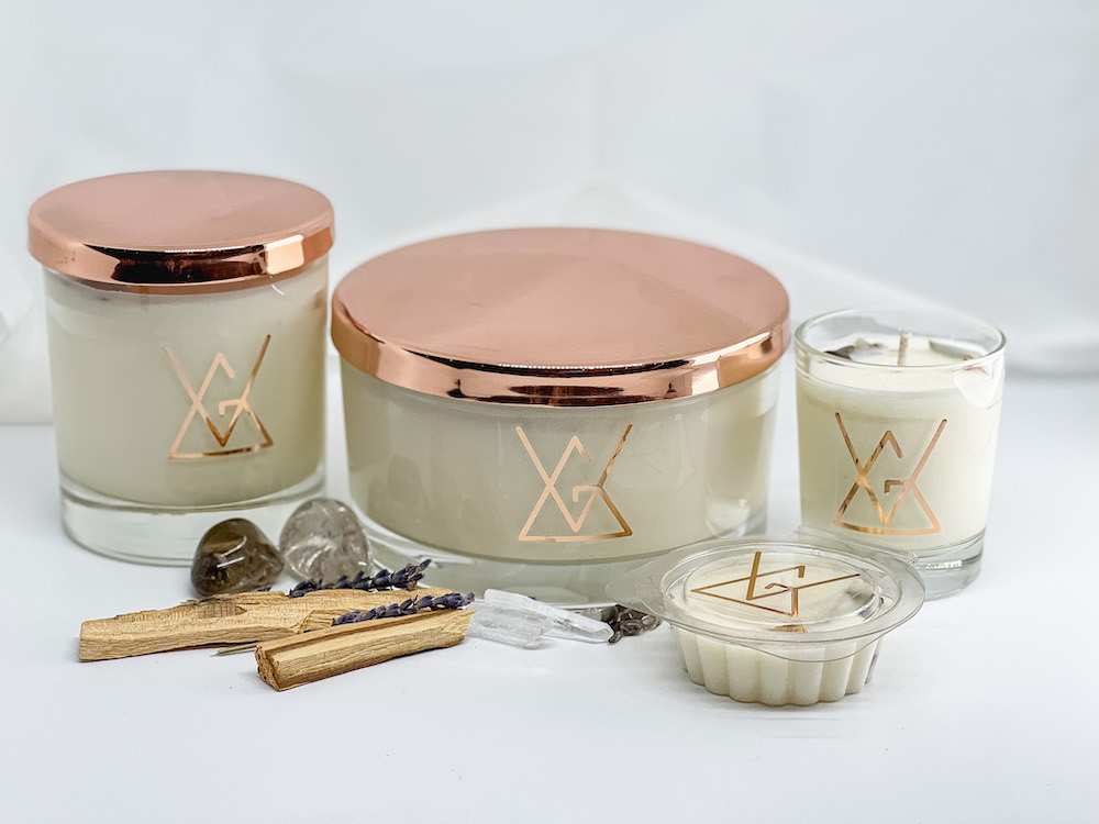 Palo Santo Meditation with Smokey & Clear Quartz Aromatherapy Candle - Image 13