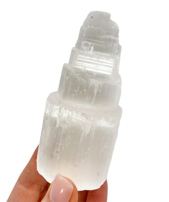 Selenite Mountain Tower 10 cm