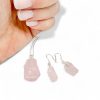 Rose Quartz Pendant & Earring Set