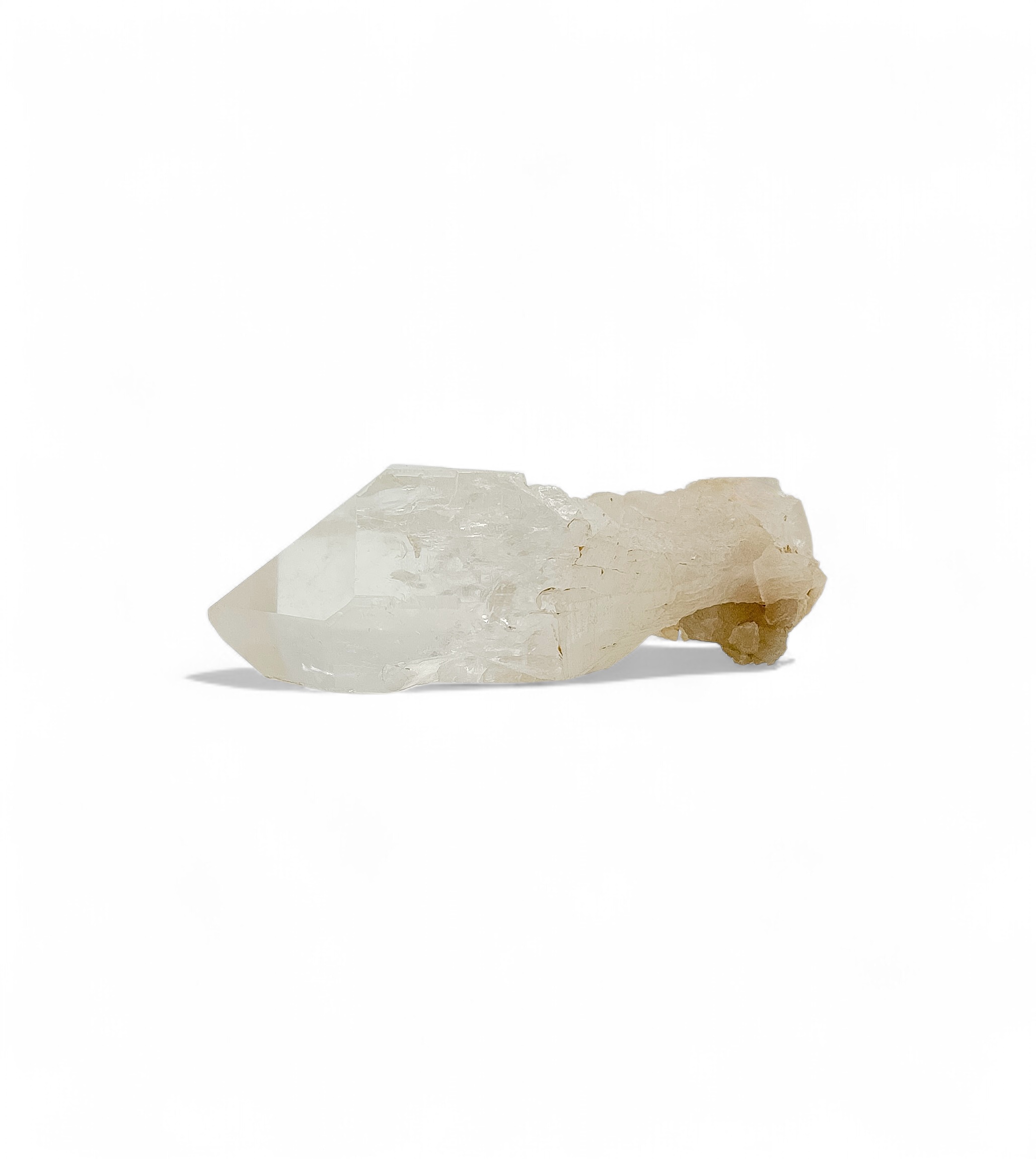 Natural Clear Quartz Point with a Key & Rainbows - Image 5