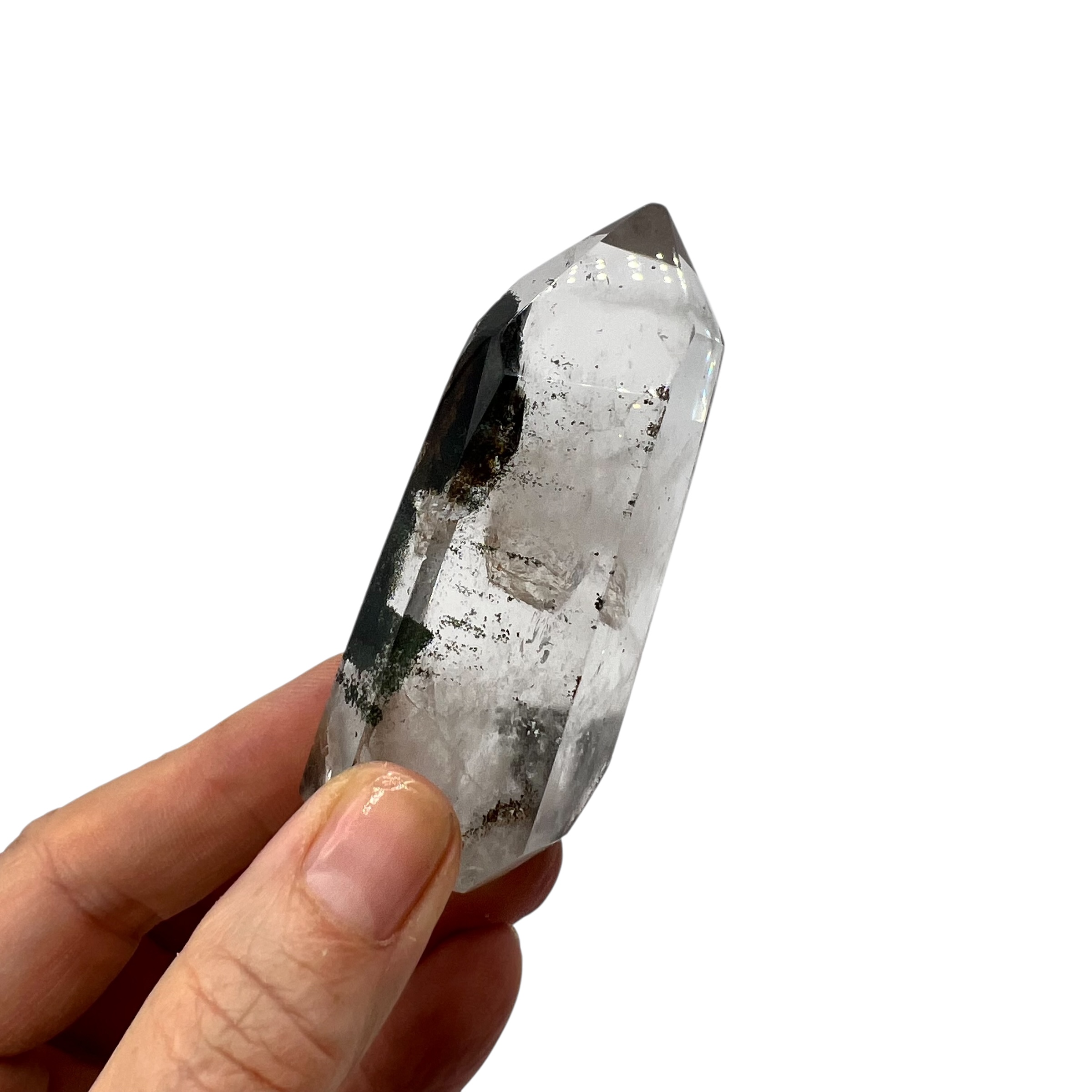 Quartz Point with Chlorite Inclusions