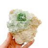 Green Apophyllite Disco Ball on Stilbite Cluster